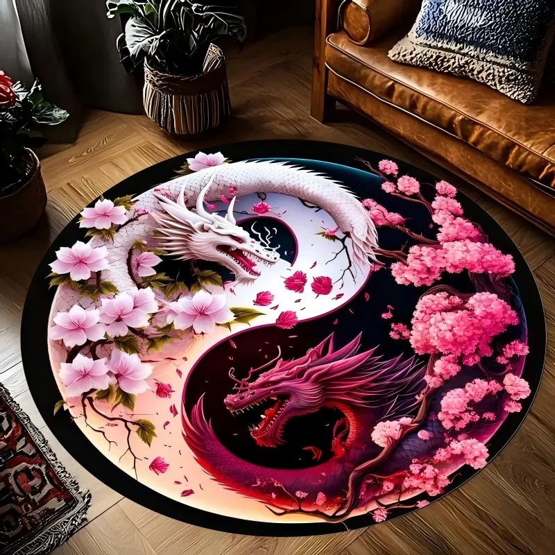 Acupressure Mat Set - Dragon Yin Yang Mat for Decor,