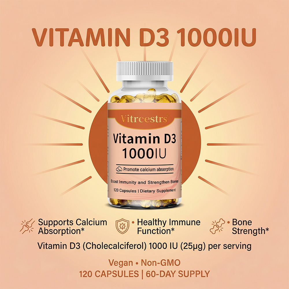 Vitamin D3 1000 IU Capsules, S - Health Wellness Day ulasan dan harga