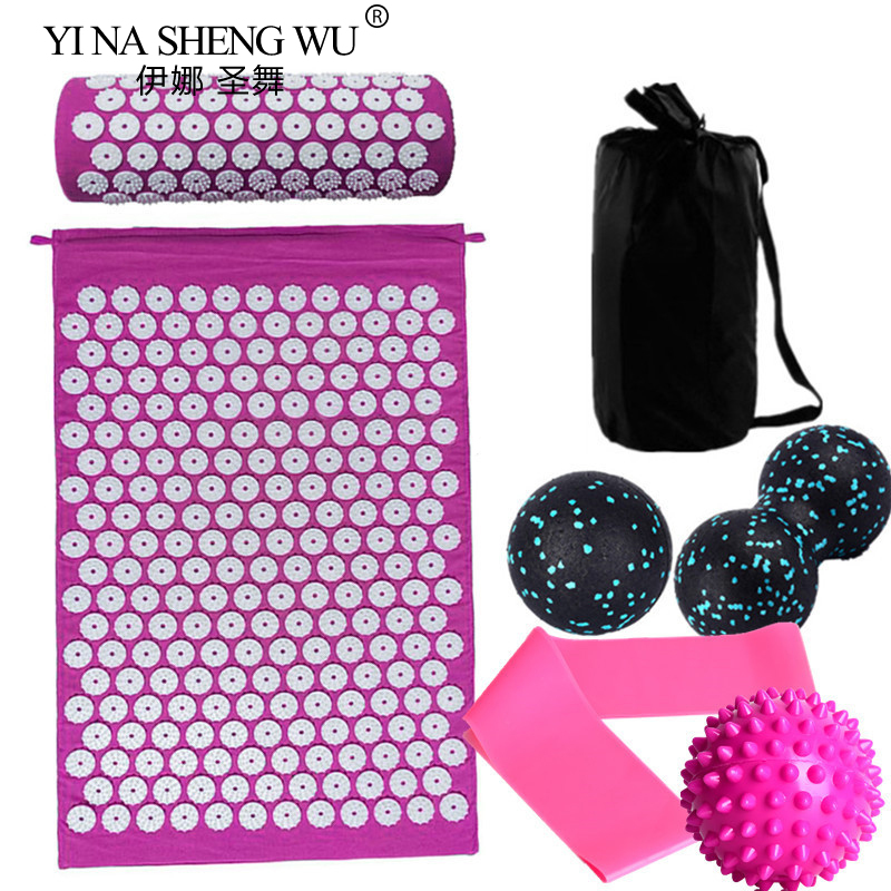 7 Pcs Set Massager Cushion Acu - Acupressure Mat Set ulasan dan harga