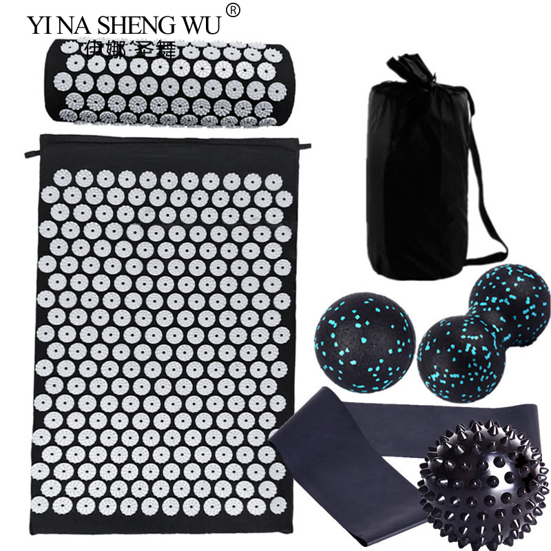 7 Pcs Set Massager Cushion Acu - Acupressure Mat Set ulasan dan harga