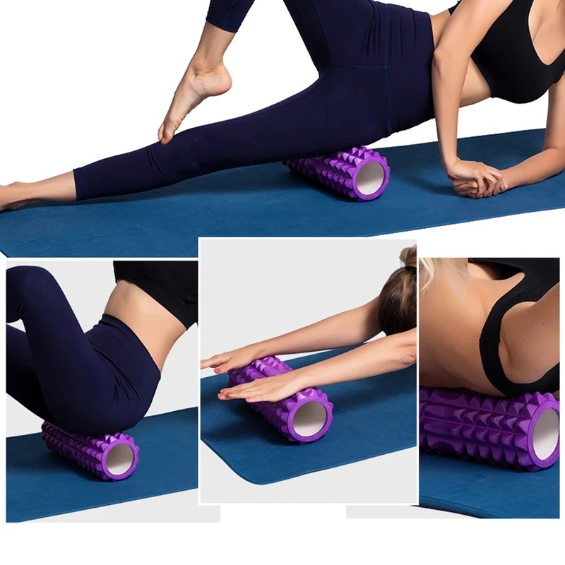 30cm Grid Foam Yoga Roller Tri - Foam Roller Trigger Point ulasan dan harga
