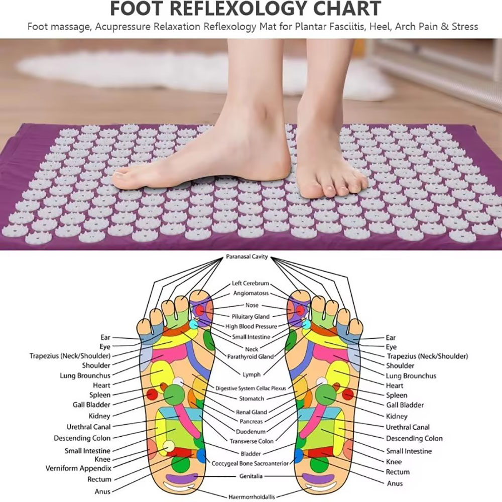 Massager Pillow, Massage Mat f - Acupressure Mat Set ulasan dan harga