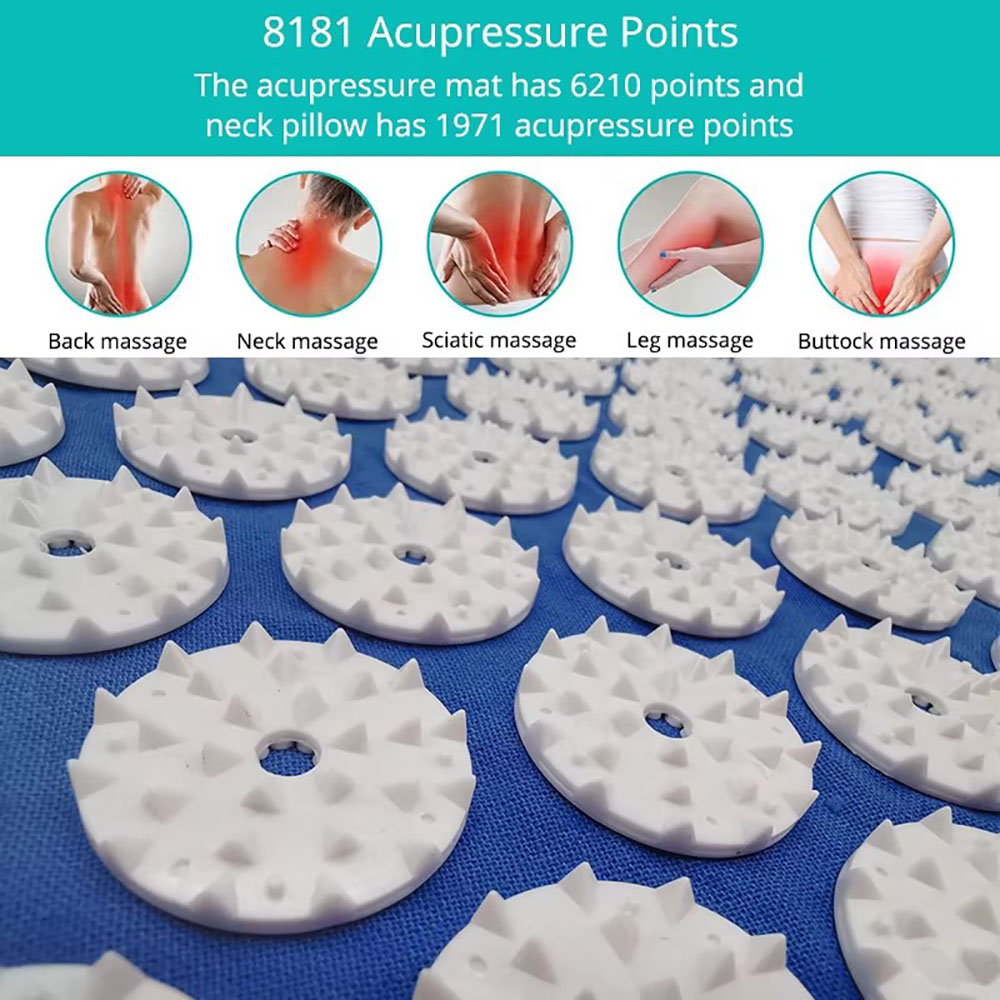 Massager Pillow, Massage Mat f - Acupressure Mat Set ulasan dan harga