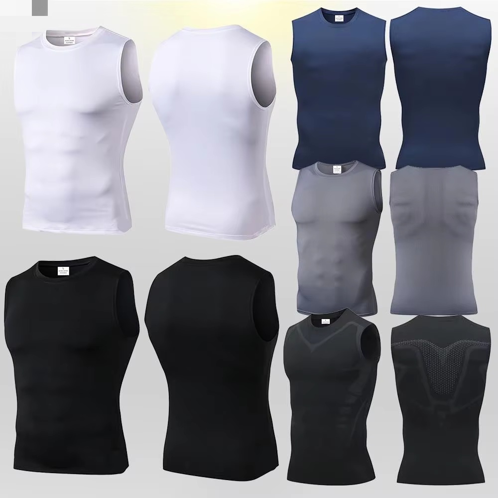 Compression Tank Top Mens Gym  - Health Wellness And Fitness ulasan dan harga