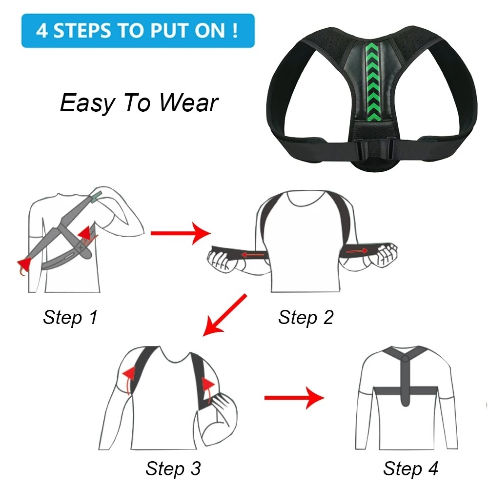 Back Shoulder Posture Correcto - Posture Corrector Back Brace ulasan dan harga