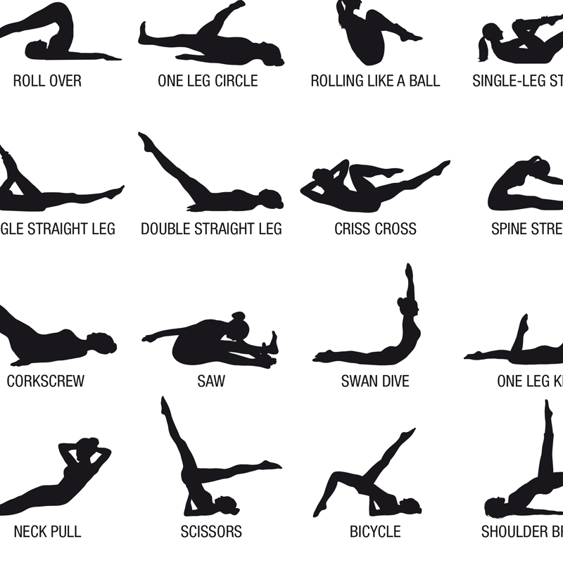 Frameless Pilates Workout Char - Health Wellness And Fitness ulasan dan harga