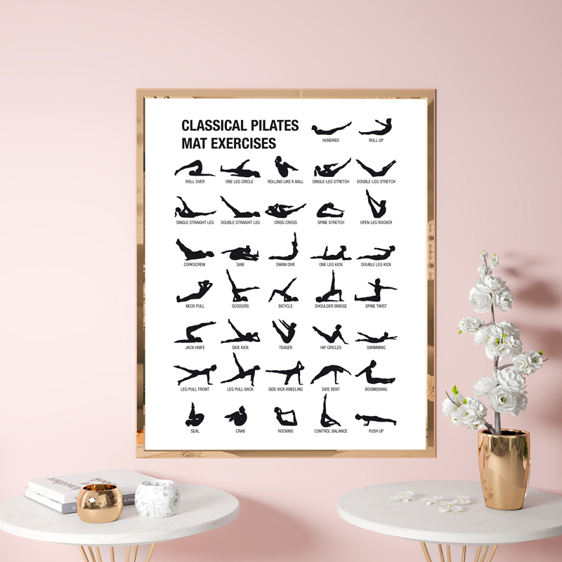 Frameless Pilates Workout Char - Health Wellness And Fitness ulasan dan harga