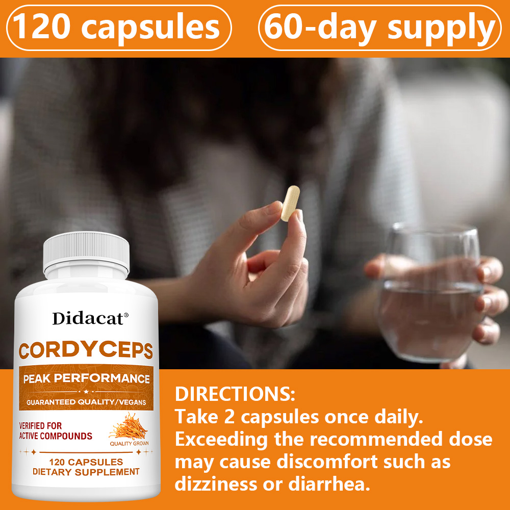 Cordyceps Mushroom Capsules 10 - Health Wellness Day ulasan dan harga