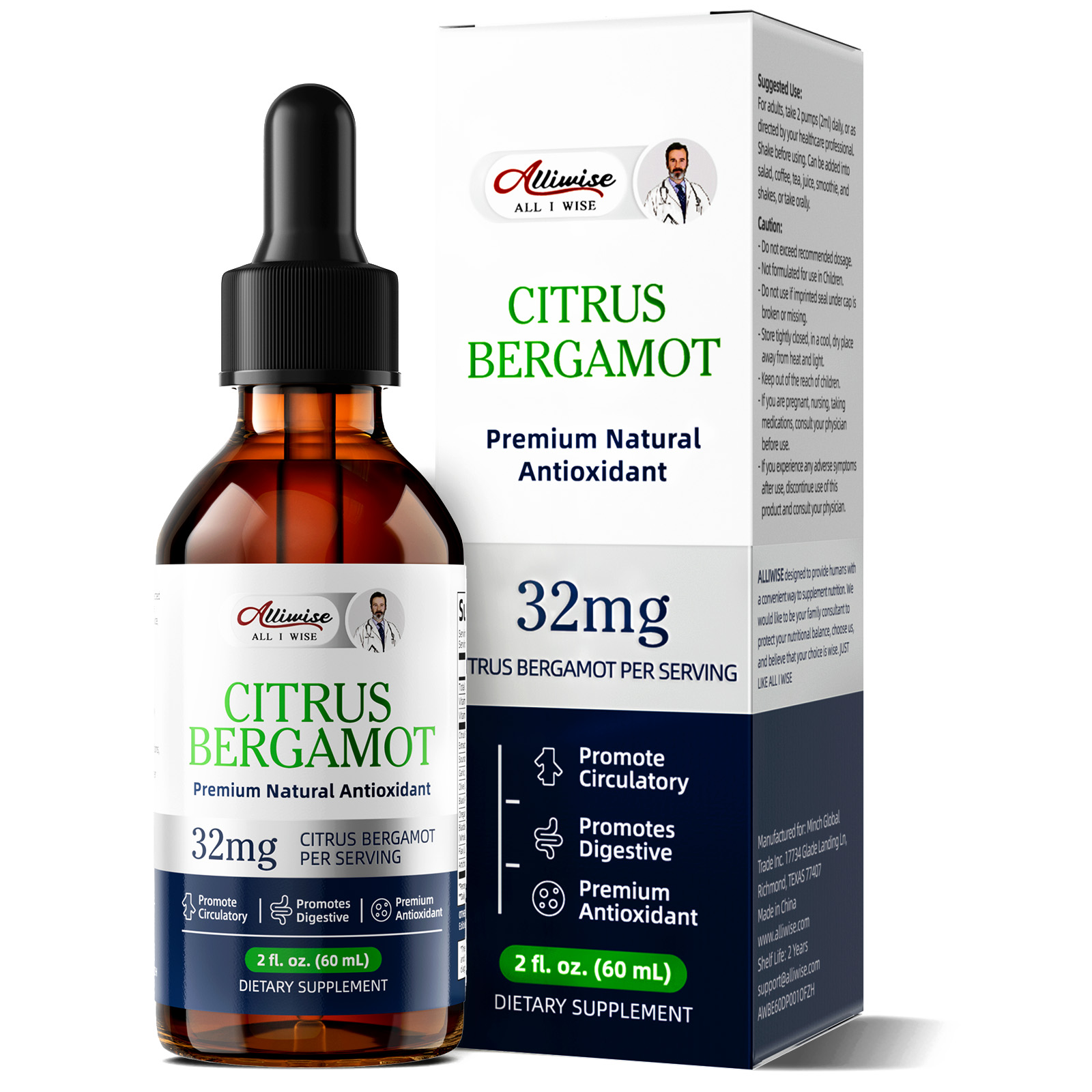 Alliwise Bergamout Extract Dro - Health Wellness Day ulasan dan harga