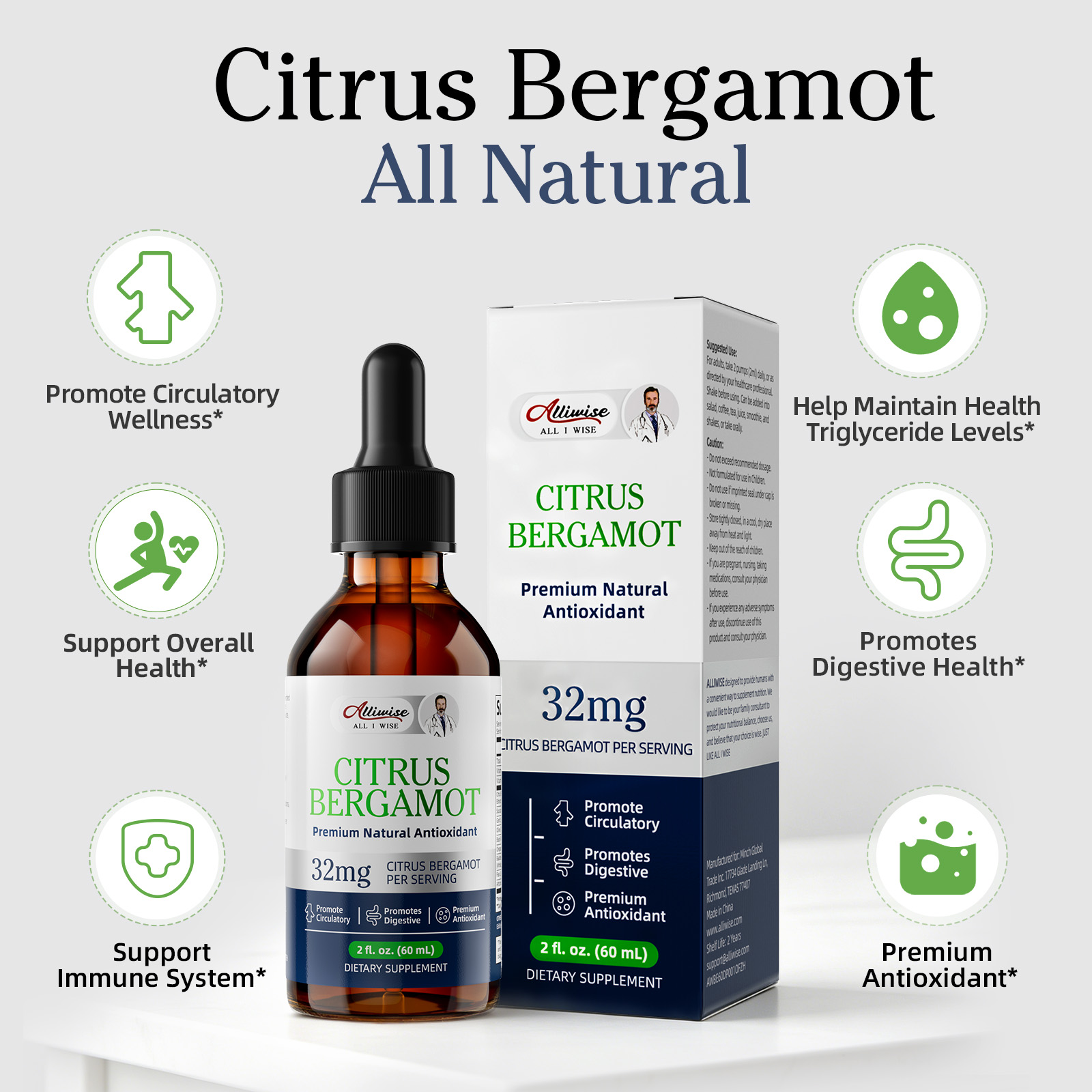 Alliwise Bergamout Extract Dro - Health Wellness Day ulasan dan harga